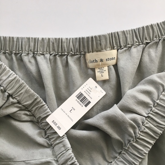 Anthropologie Cloth & Stone Off the Shoulder Top - Picture 3 of 7